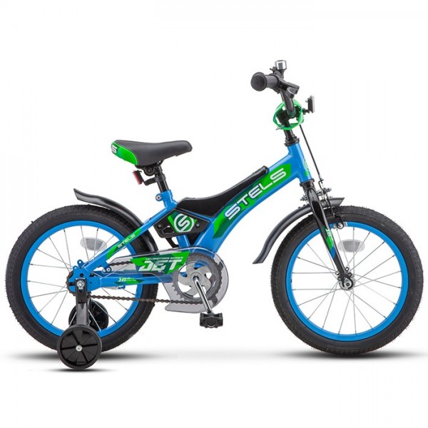 Велосипед двухколесный 16 Jet голубой/зеленый Z010 /STELS/