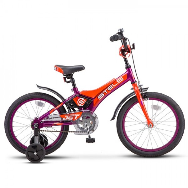 Велосипед двухколесный 18 Jet фиолетовый/оранжевый Z010 /STELS/