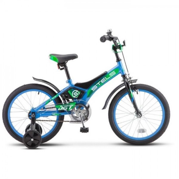 Велосипед двухколесный 18 Jet голубой/зеленый Z010 /STELS/