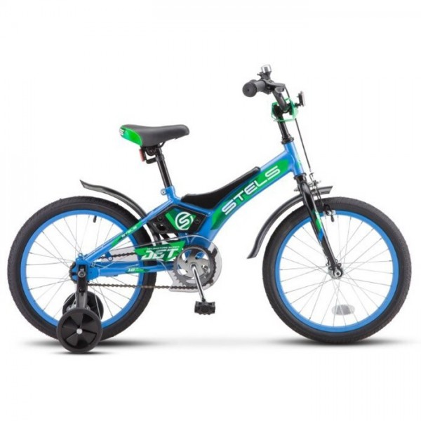 Велосипед двухколесный 14 Jet  Голубой/зелёный Z010 /STELS/
