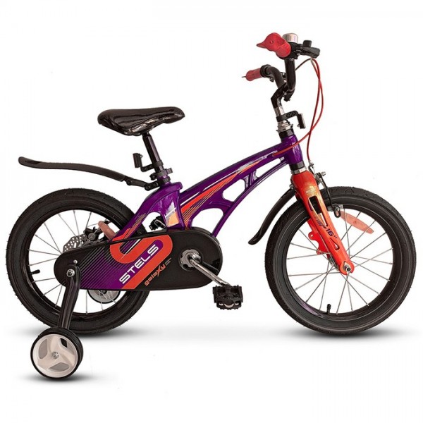 Велосипед двухколесный 16 Galaxy фиолетовый/ красный V010