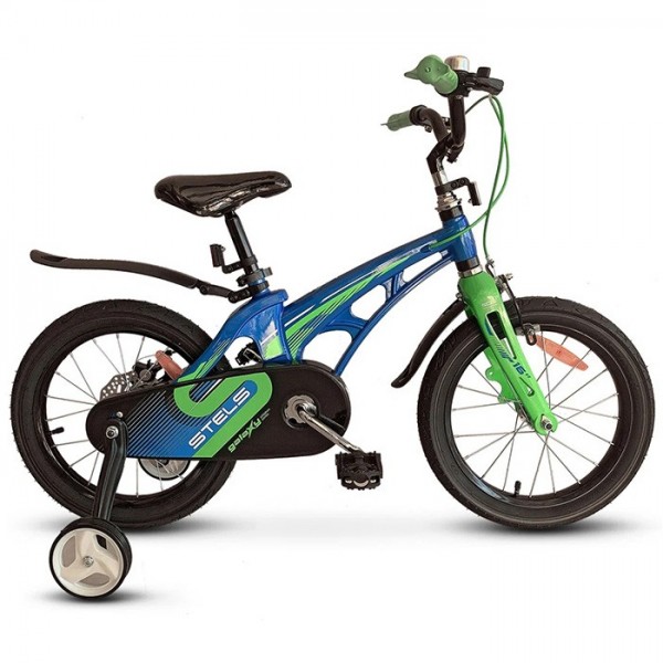 Велосипед двухколесный 18 Galaxy Pro синий/зеленый V010