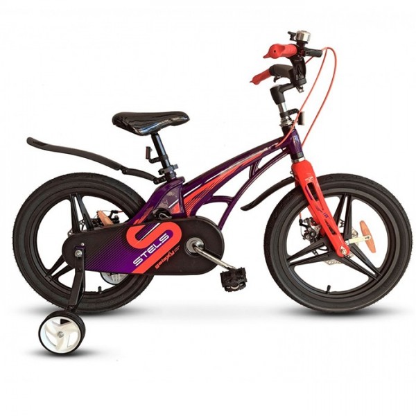 Велосипед двухколесный 16 Galaxy Pro Фиолетовый/красный V010
