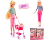 Кукла 8358 с коляской и ребенком Defa Lusy