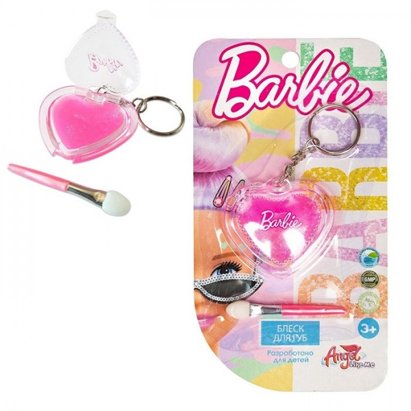 Блеск для губ Angel Like Me BARBIE.Сердце-брелок Barbie 01/01
